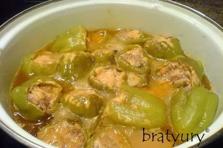 Перцы, фаршированные молотым мясом: шаг 7