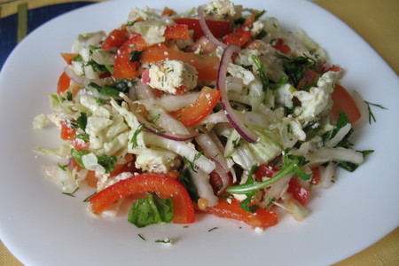 "не греческий салат": шаг 3