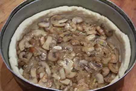Флан с грибами и луком: шаг 5