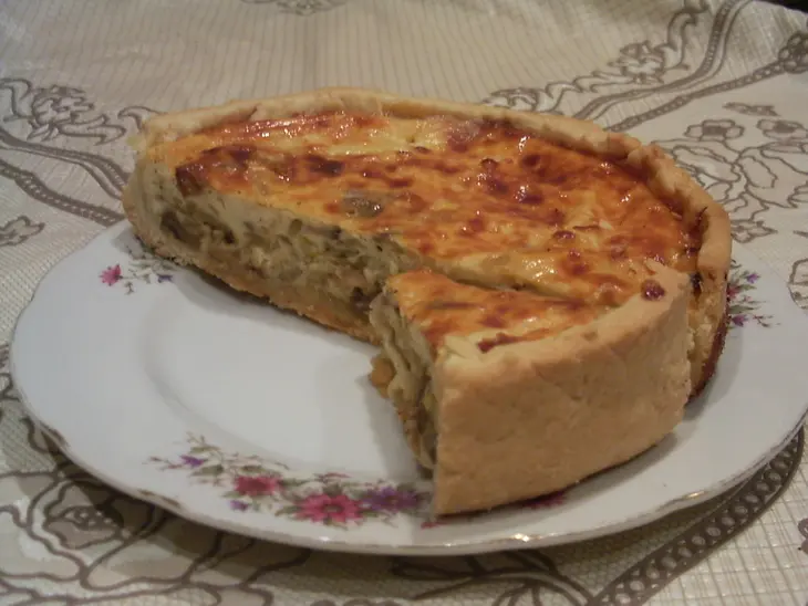 Флан с грибами и луком: шаг 6