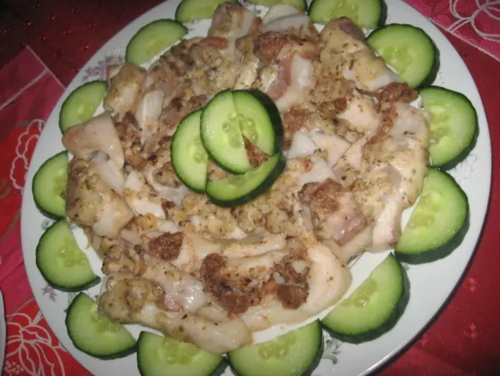 Морской язык в кляре из грецких орешков: шаг 3