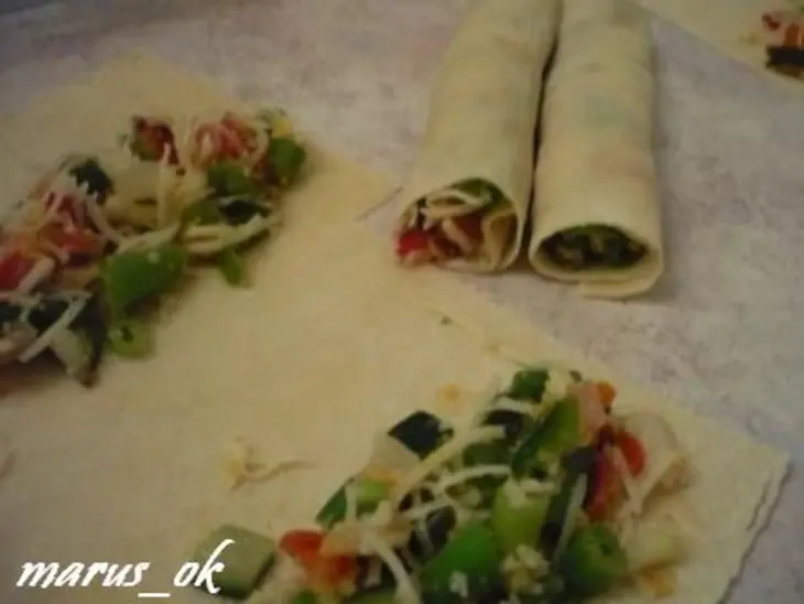 Cannelloni ripieni с сыром и овощным миксом (технология): шаг 4