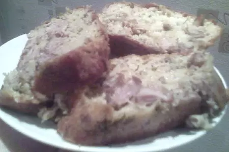 Кекс с телятиной, сыром и укропом: шаг 1