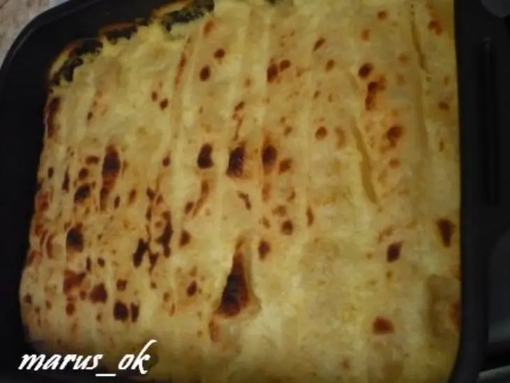 Cannelloni ripieni с ананасом и сыром под сливочно-лимонным соусом: шаг 3