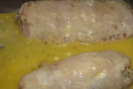 Куриные рулетики с печенкой: шаг 5