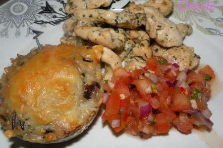 Куриное филе с томатной сальсой и рисовым маффином: шаг 4
