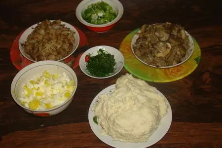 Многослойный закусочный пирог.: шаг 2
