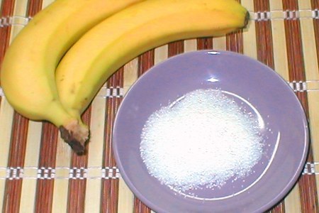Лечебный  банановый  кисель: шаг 1