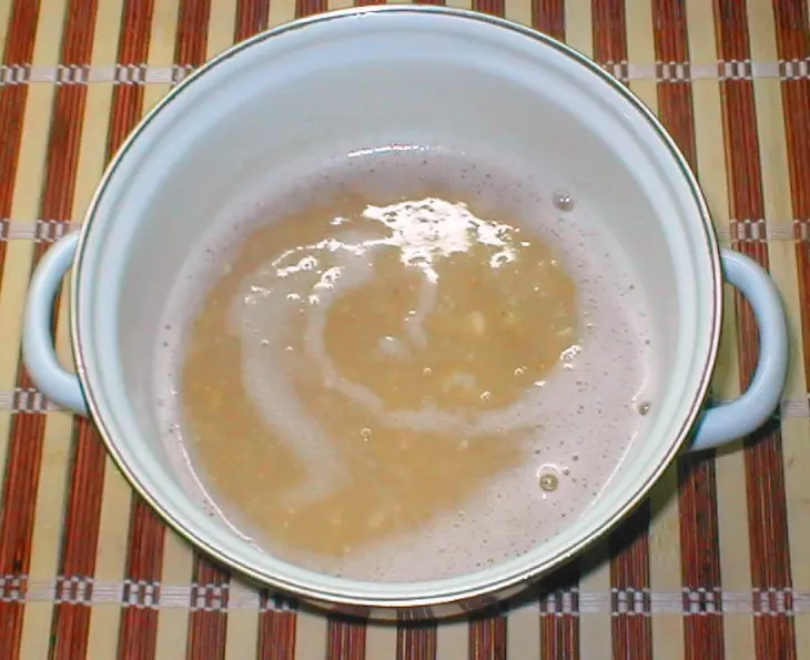 Лечебный  банановый  кисель: шаг 3