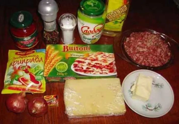 Лазанья мясная по-брауншвейгски: шаг 1