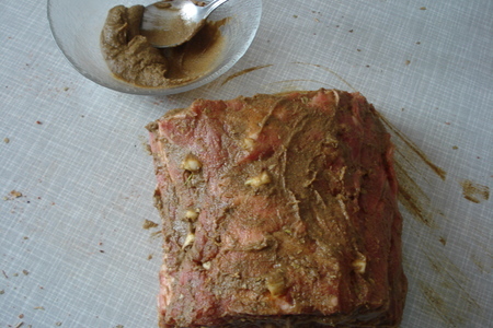 Мясо с горчицей в фольге"пикантное": шаг 5