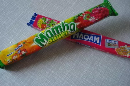 Розы из конфет  " мамба ": шаг 1