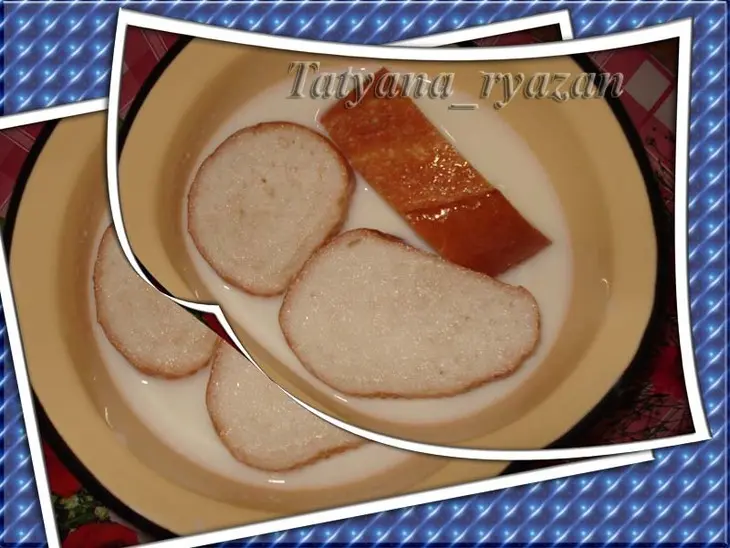 Хлебные гнeзда с рыбкой: шаг 2
