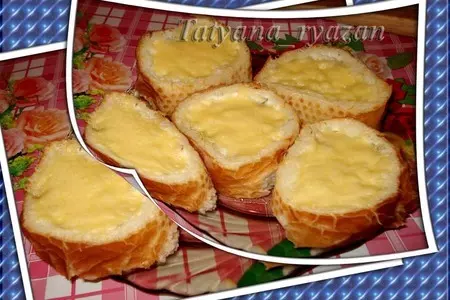 Хлебные гнeзда с рыбкой: шаг 6