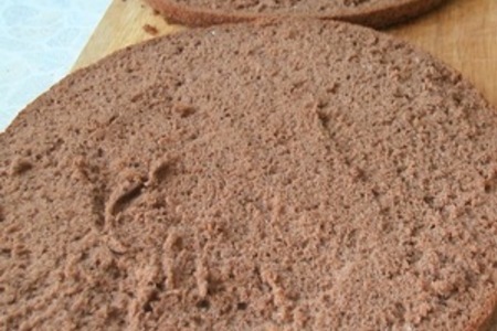 Бисквит ванильно-орехово-шоколадный: шаг 2