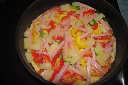 Пицца с ананасом и руколой: шаг 4