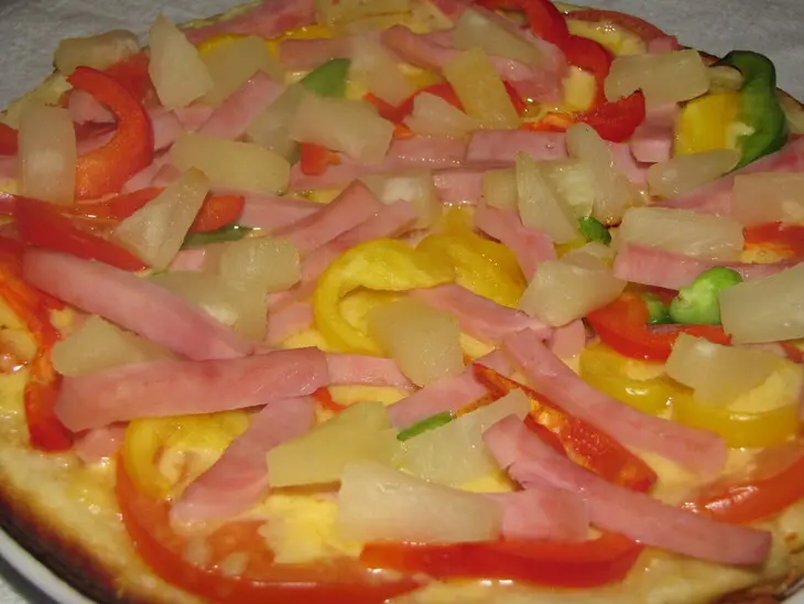 Пицца с ананасом и руколой: шаг 5