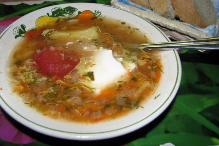 Суп с томатами в собственном соку: шаг 1