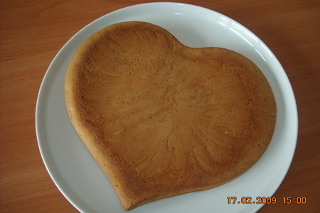 Тортик " апельсиново-ореховое сердце": шаг 3