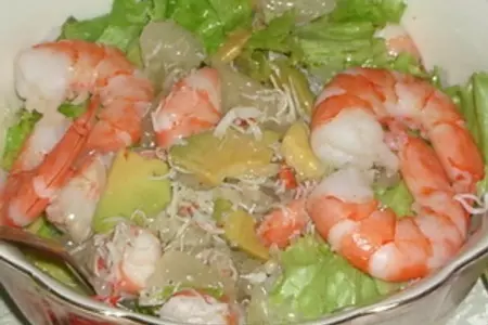 Салат с креветками, крабами и авокадо: шаг 6