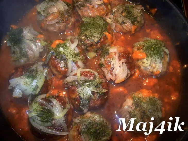 Пикантные мясные шарики-тефтельки в необычном соусе: шаг 8