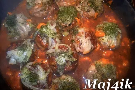Пикантные мясные шарики-тефтельки в необычном соусе: шаг 8