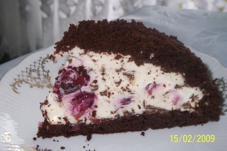 Торт "шоколадный муравейник с вишней": шаг 4