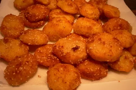 Картофель "вкусняшка"(панированный в сухарях и пармезане): шаг 3