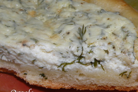 Турецкие лепешки с сыром фета и укропом. peynirli  pide: шаг 8