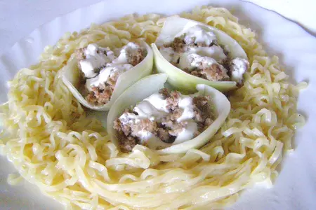 Луковые корзиночки: шаг 3