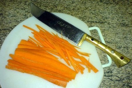 Морковь, резаная соломкой: шаг 4