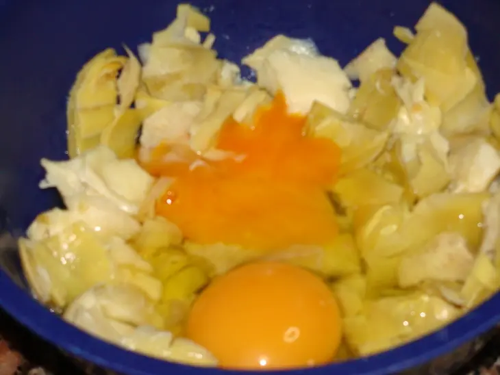 Тортия с артишоками: шаг 3