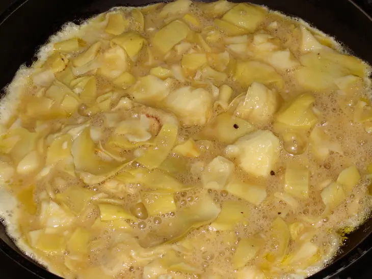 Тортия с артишоками: шаг 5