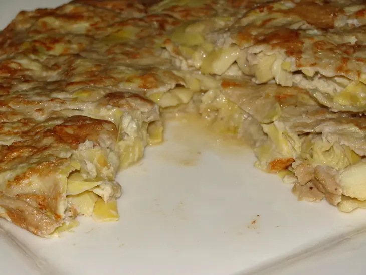Тортия с артишоками: шаг 6