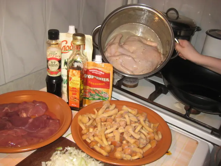 Фаршированная курочка: шаг 1