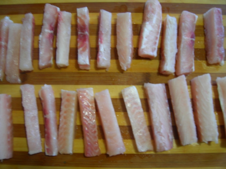 Рыбные палочки в сырно-картофельном тесте: шаг 5