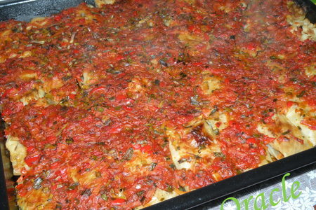 Голубцы  тридцать три богатыря  под томатно - овощным соусом.: шаг 7