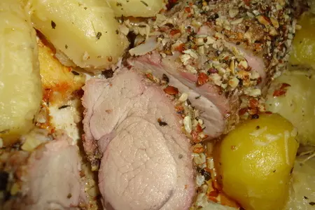 Сочное мясо в ореховой панировке: шаг 3