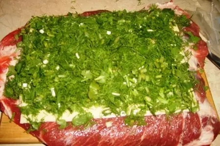 Мясной рулет "мраморный": шаг 3