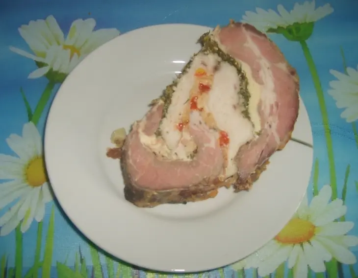Мясной рулет "мраморный": шаг 8