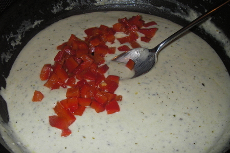 Цуккини под соусом из голубого сыра и запеченого перца: шаг 5