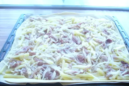 Пирог с окорочками и картофелем: шаг 5