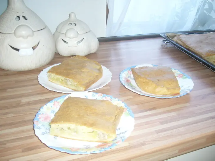 Пирог с окорочками и картофелем: шаг 7