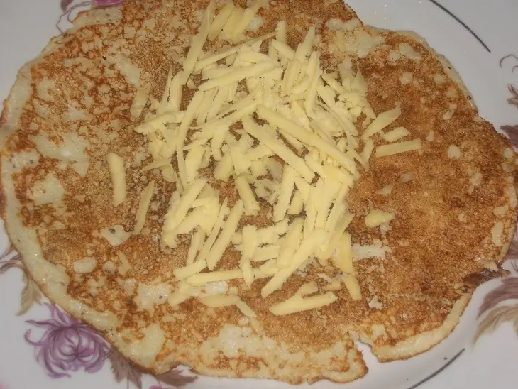Блины манно-овсяные с сыром: шаг 5
