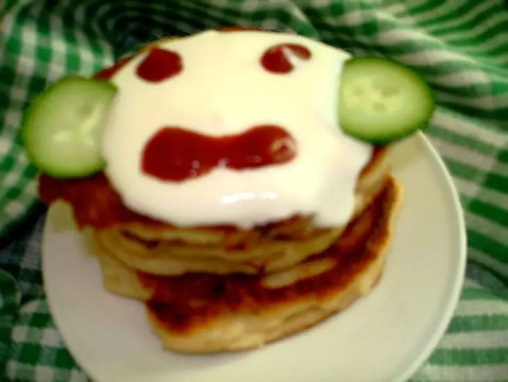 Оладушки из курицы *смешные рожицы*: шаг 3