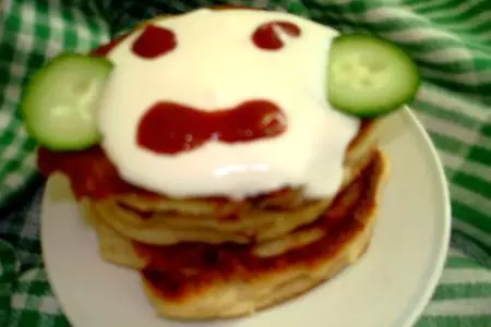 Оладушки из курицы *смешные рожицы*: шаг 3