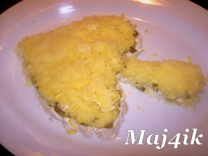 Салат "пиковая дама": шаг 3