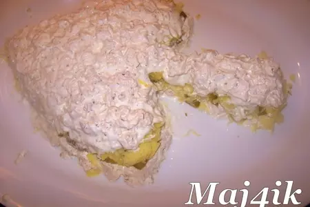 Салат "пиковая дама": шаг 4