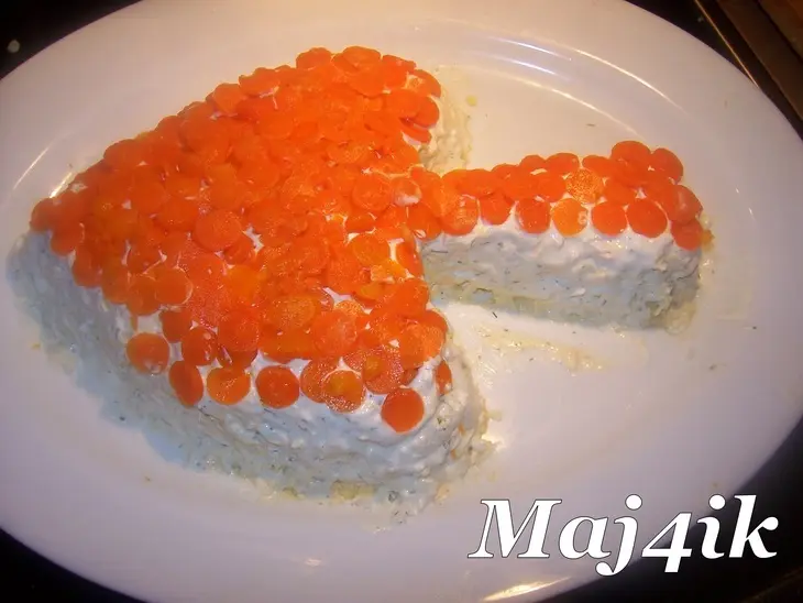Салат "пиковая дама": шаг 6