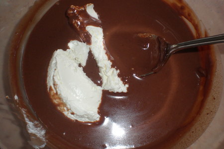 Сырно-шоколадное суфле: шаг 1